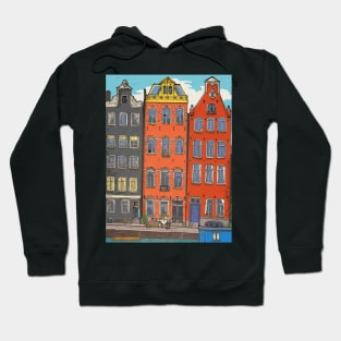 Herengracht Amsterdam City Travel Art Hoodie